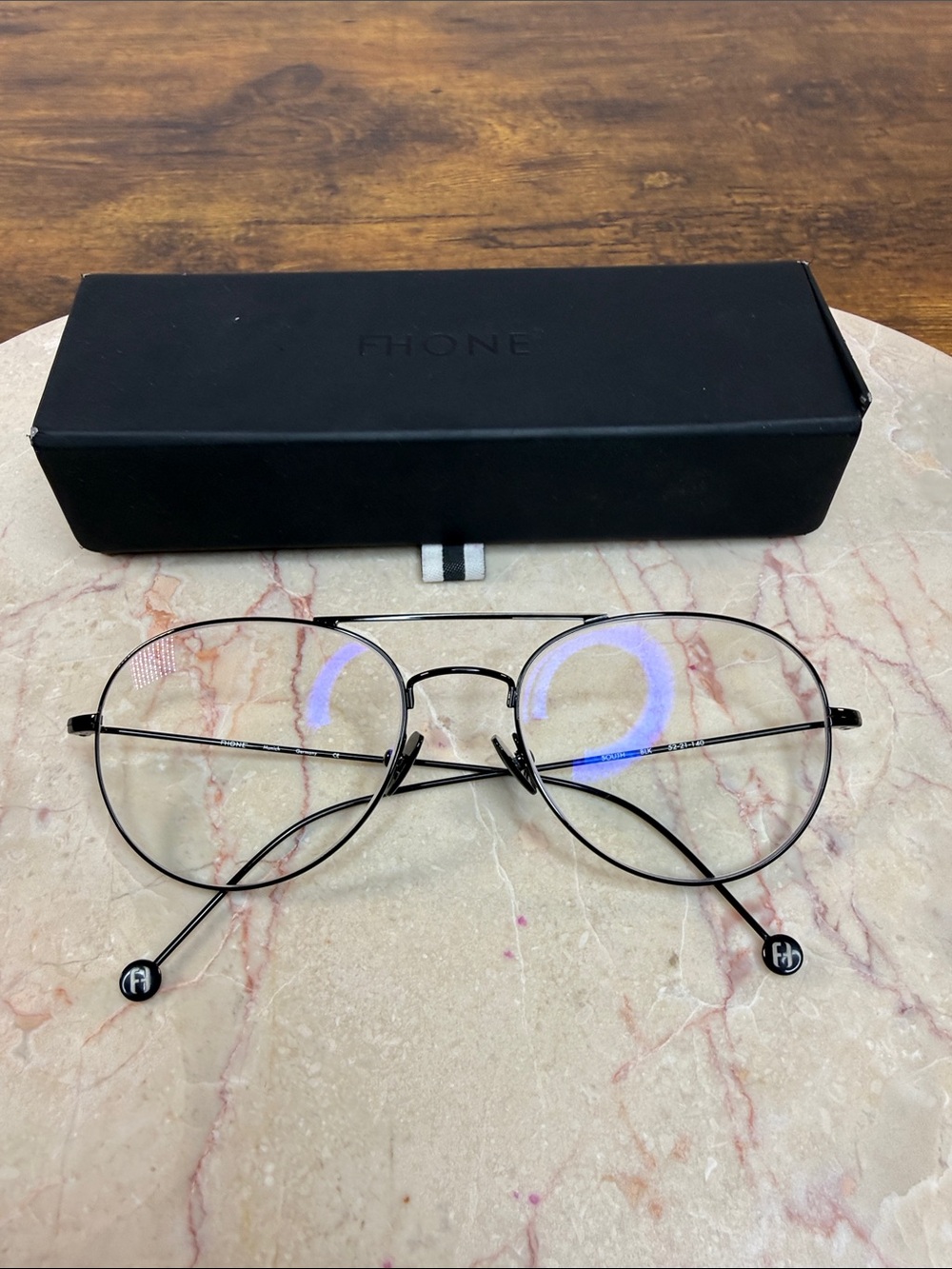 Black Round Metal Eyeglasses Prescription cy 1.5